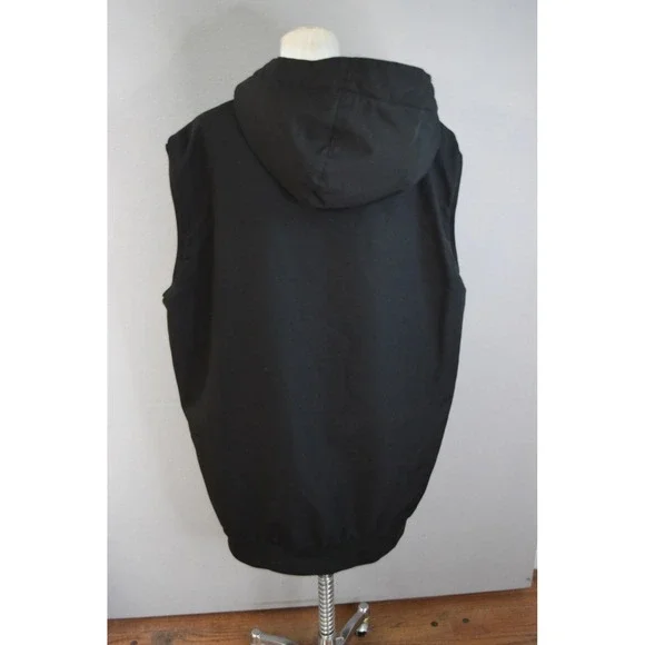Armada Arlington Hooded Vest XL Mens XL Black Zip Snowboard Winter Insulated